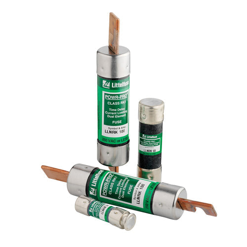 Fusible Littelfuse LLNRK 100A CLASSE RK1, élément double, temporisé, 250 Vca/125 Vcc, LLNRK100